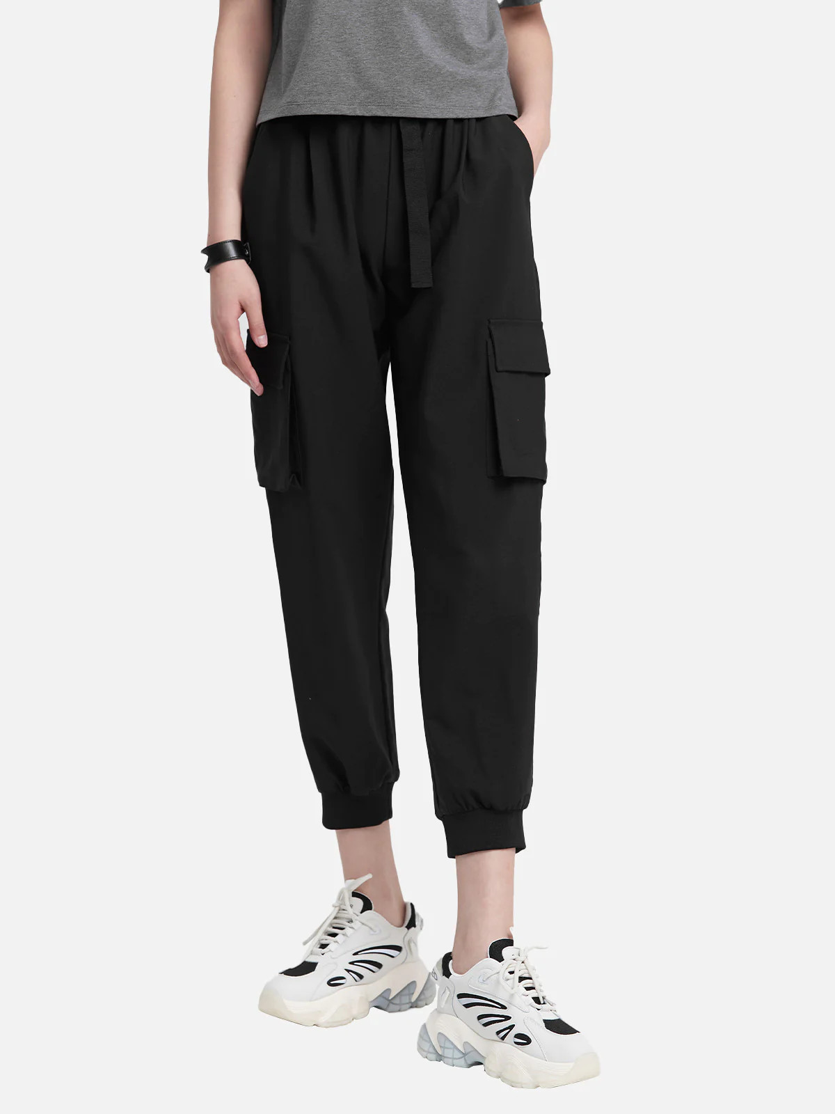 Elastic Waist Cargo Jogger Pants | SDEER