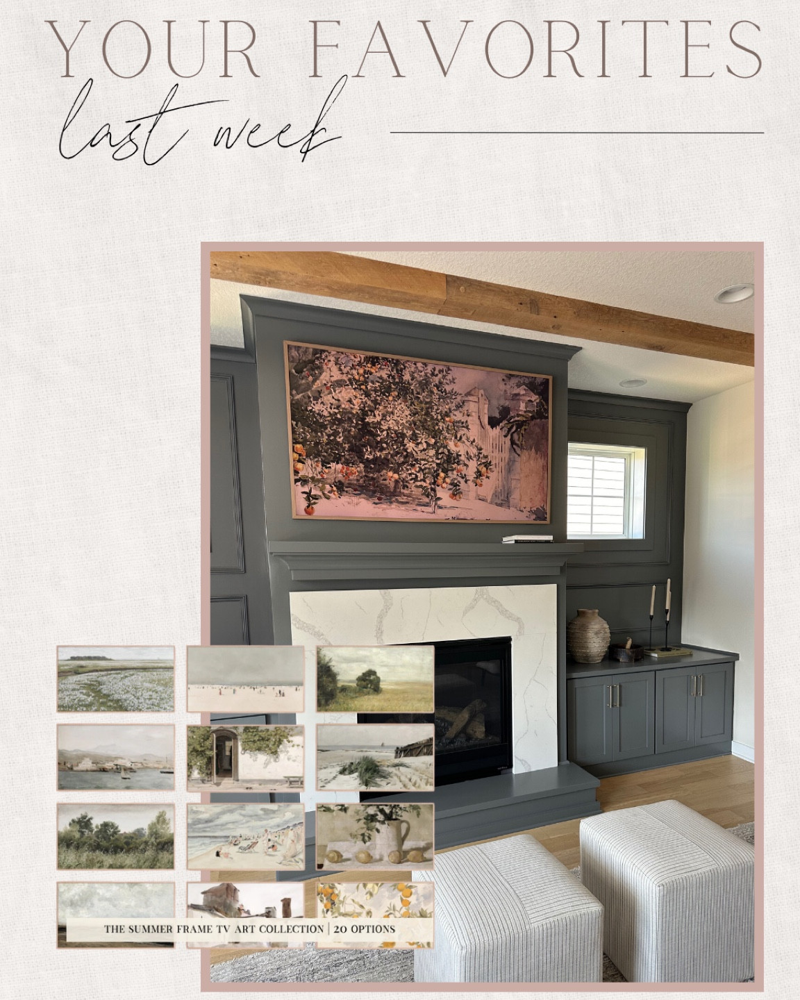 Best Seller Last Week!
Frame TV art I bought for the summer 🖼️

#LTKHome #LTKStyleTip #LTKSaleAlert