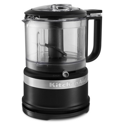 KitchenAid 3.5-Cup Food Chopper - Black Matte: 2 Speeds, Stainless Steel Blades, Dishwasher-Safe Parts, 240 Watts | Target