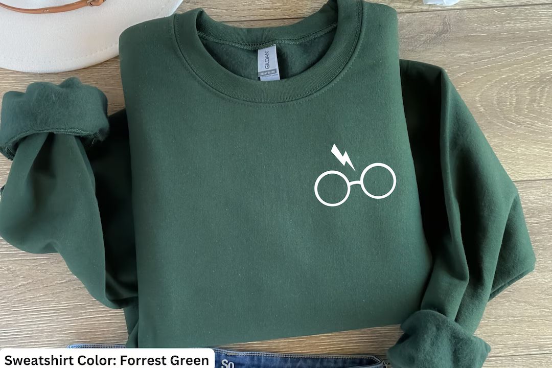 Harry Potter Sweatshirt Harry Potter Glasses Ladies Unisex - Etsy | Etsy (US)