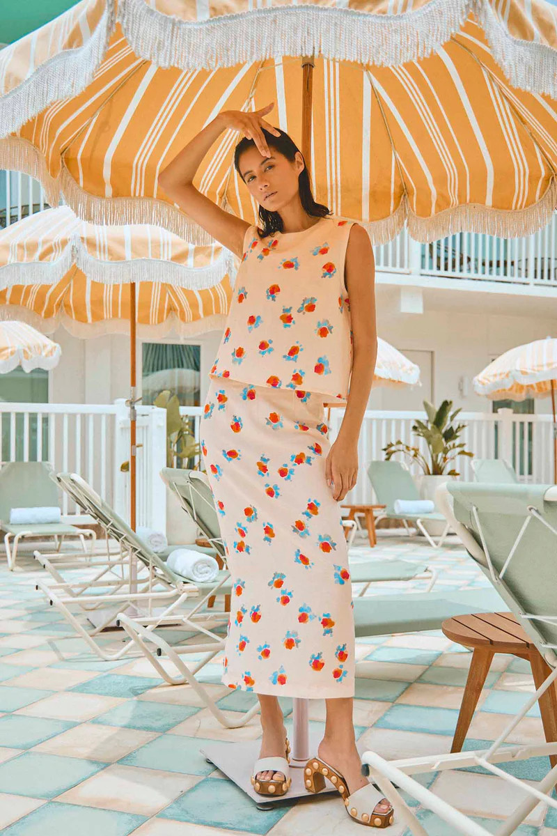 Isla Skirt | Floral Skirt | Hunter Bell | Hunter Bell