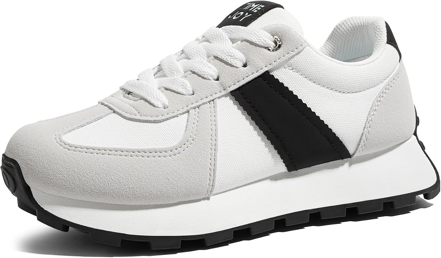 TIMEJOY Women's Retro Platform Sneakers Wide Fit Fashion Tennis Shoes with Recyclable Material In... | Amazon (US)
