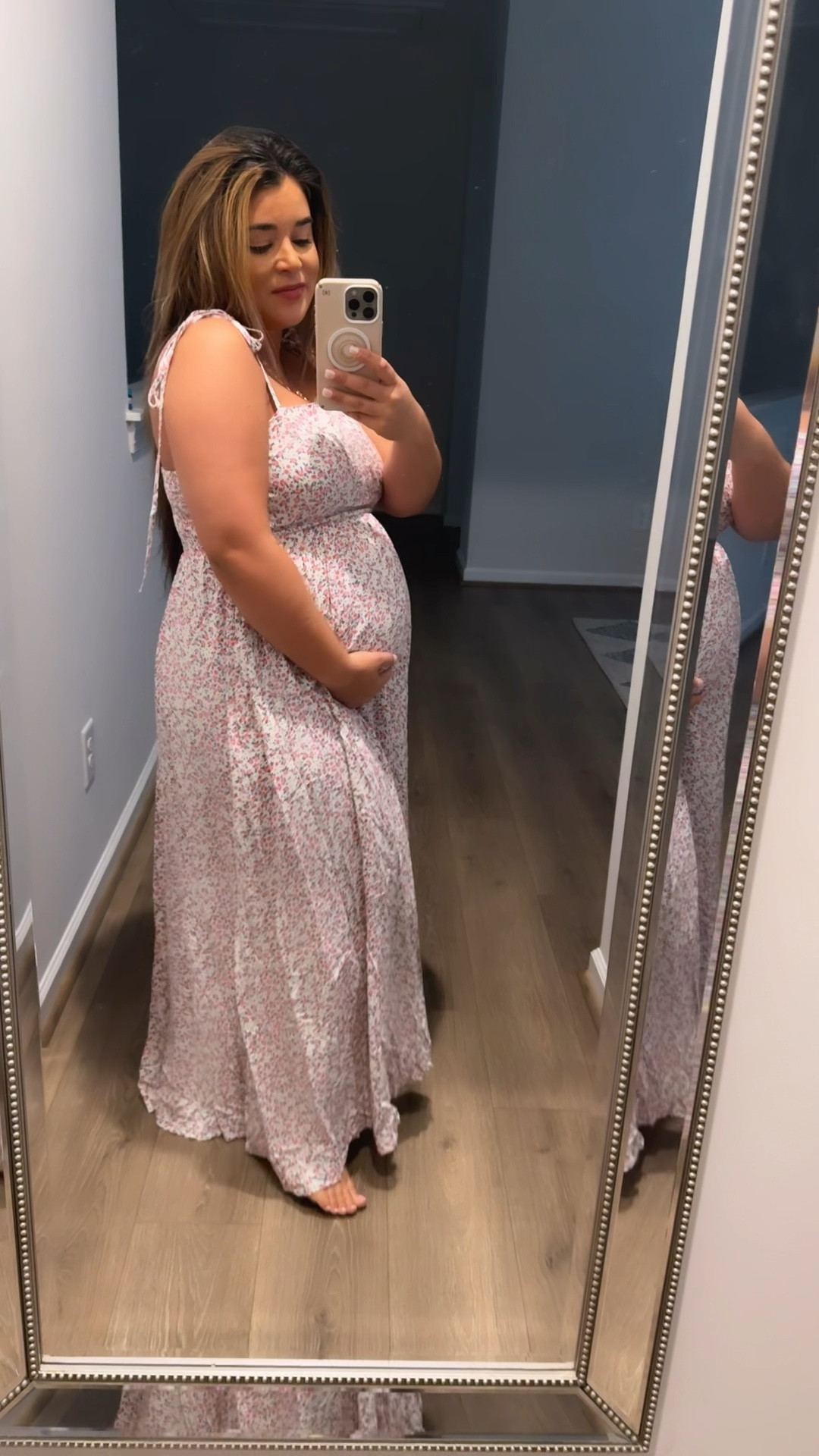 Loving this comfy and sweet maternity spring dress  from pink Blush 🌸

#LTKbaby #LTKbump
