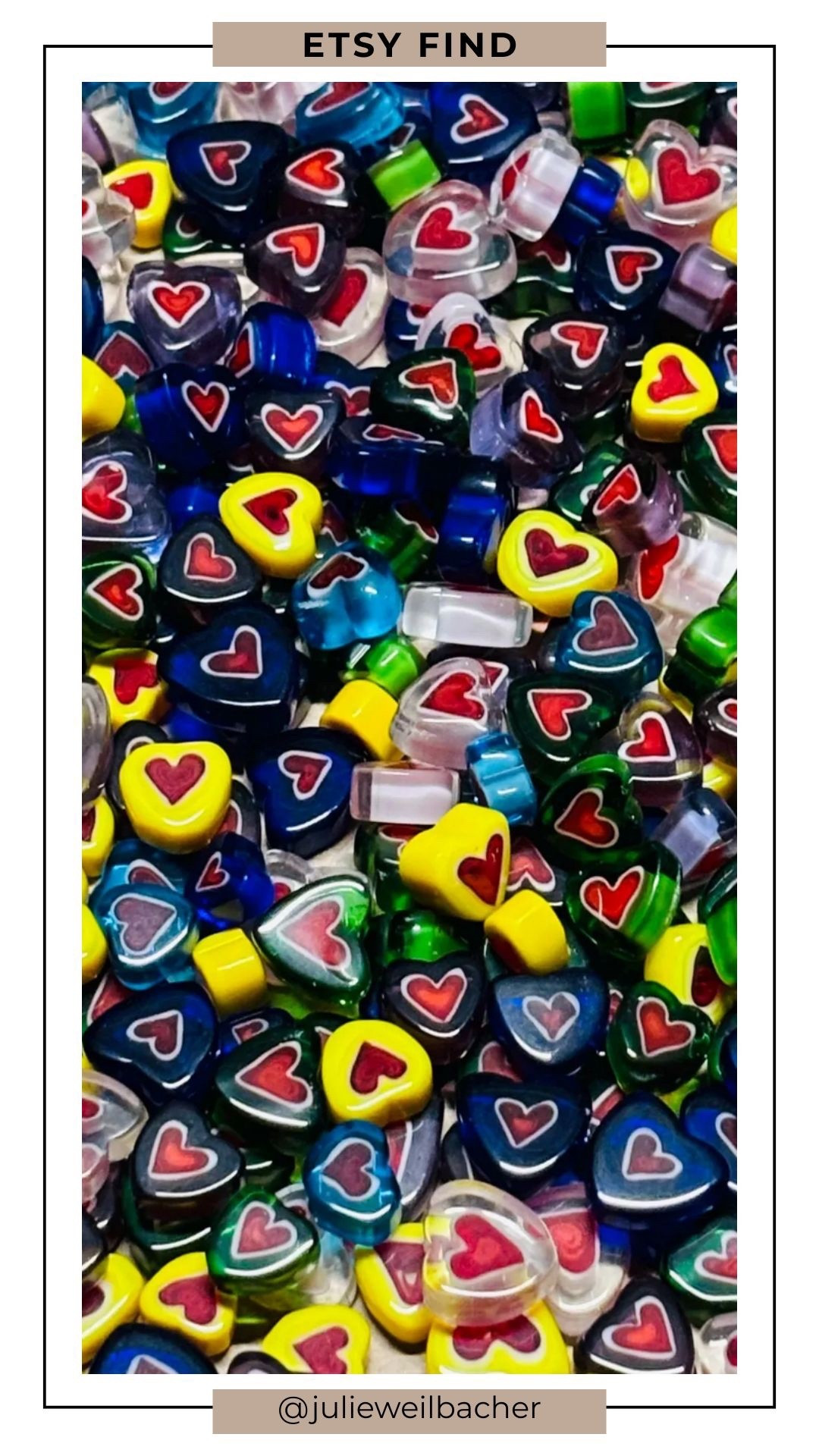 These heart-shaped millefiori (also known as murrini) glass cabochons are as useful as they are adorable. ♥️ While technically murrini — slices of patterned glass cane — they’re often referred to as millefiori, and either way they’re a must-have in any mosaic studio.

I love keeping a variety of these on hand because they’re incredibly versatile. In one mosaic they can serve as a bold focal point, and in another they become the perfect small highlight or detail. Sweet, colorful, and endlessly adaptable. They’re perfect for DIY jewelry, mosaics, spring crafts, and mixed media art.

For mosaic tips, tutorials, inspiration, and so much more please visit my YouTube channel: YouTube.com/julieweilbacher, and follow @julieweilbacher on Instagram for all things mosaic art.

#mosaic #heartart #glassheart #millefiori #murrini #glassart #mosaicmaterials #etsy #mixedmediaart #craftssupplies #diyjewelry

#LTKHome