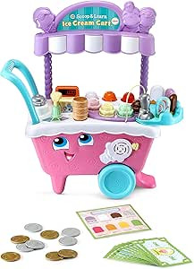LeapFrog Scoop and Learn Ice Cream Cart Deluxe (Frustration Free Packaging), Pink | Amazon (US)