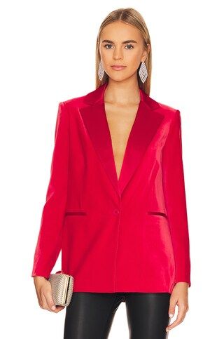 Alice + Olivia Justin Blazer in Perfect Ruby from Revolve.com | Revolve Clothing (Global)