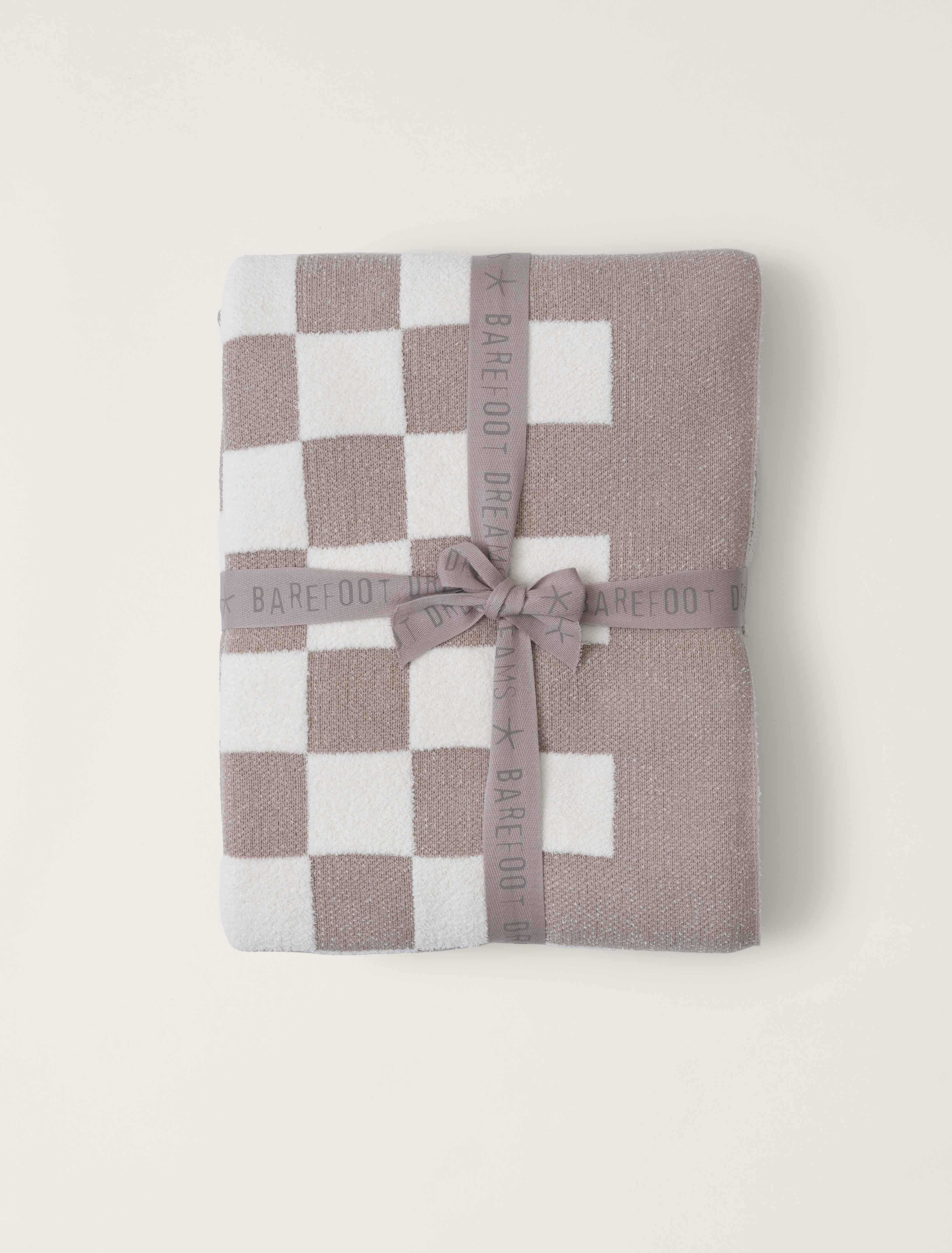 CozyChic® Cotton Checkered Throw | Barefoot Dreams