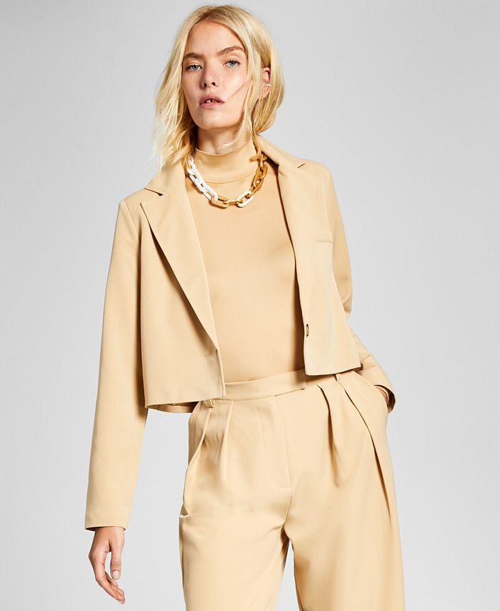 And Now This Women's Cropped Blazer & Reviews - Jackets & Blazers - Women - Macy's | Macys (US)
