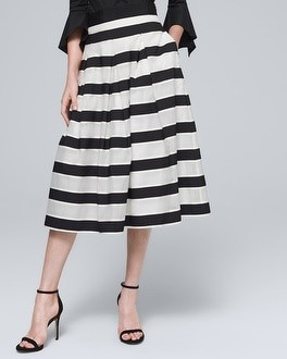 Stripe Full Skirt | White House Black Market