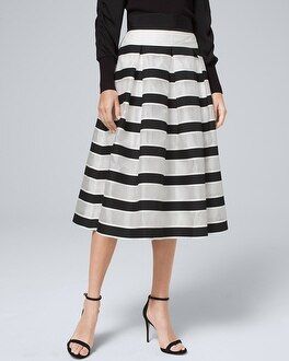 Stripe Full Skirt | White House Black Market