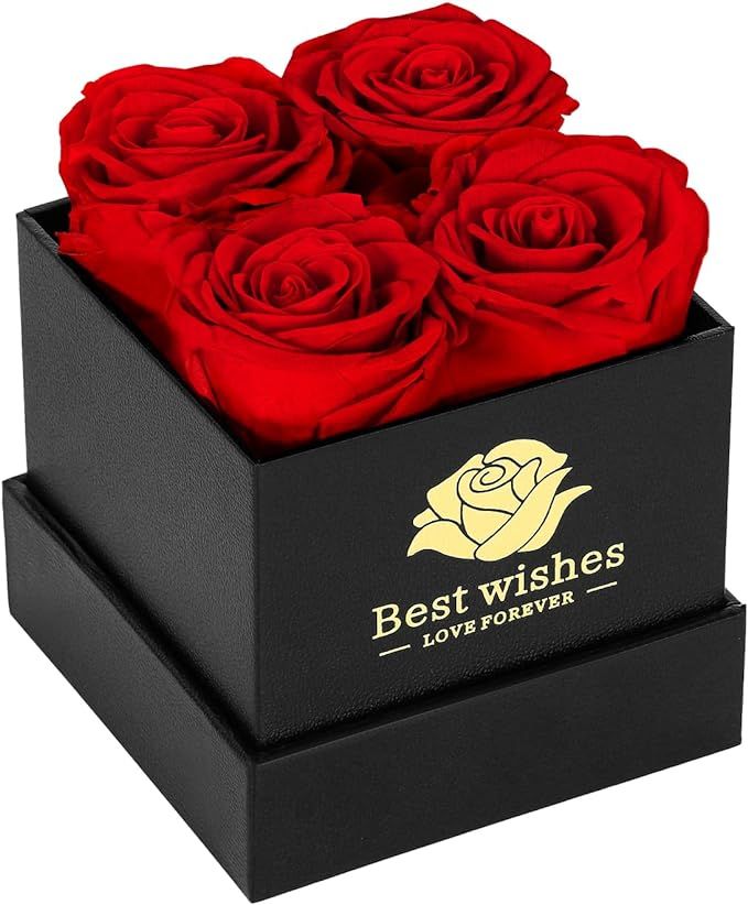 Birthday Gifts for Women, Preserved Real Roses for Her, Womens Gifts for Christmas,Real Roses Flo... | Amazon (US)