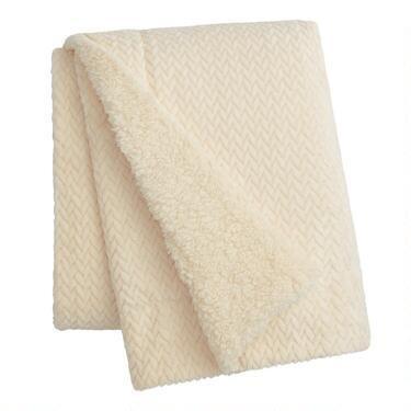 Soft Sherpa Throw Blanket | World Market