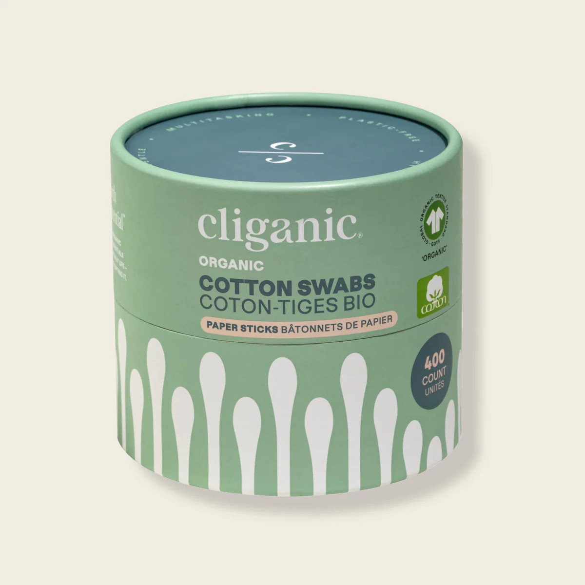 Organic Cotton Swabs - Paper | Cliganic