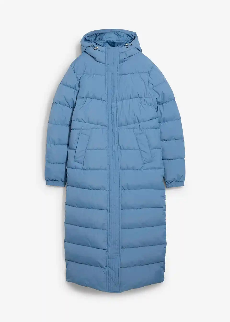 Langer Stepp-Mantel mit Kapuze | Bonprix DE