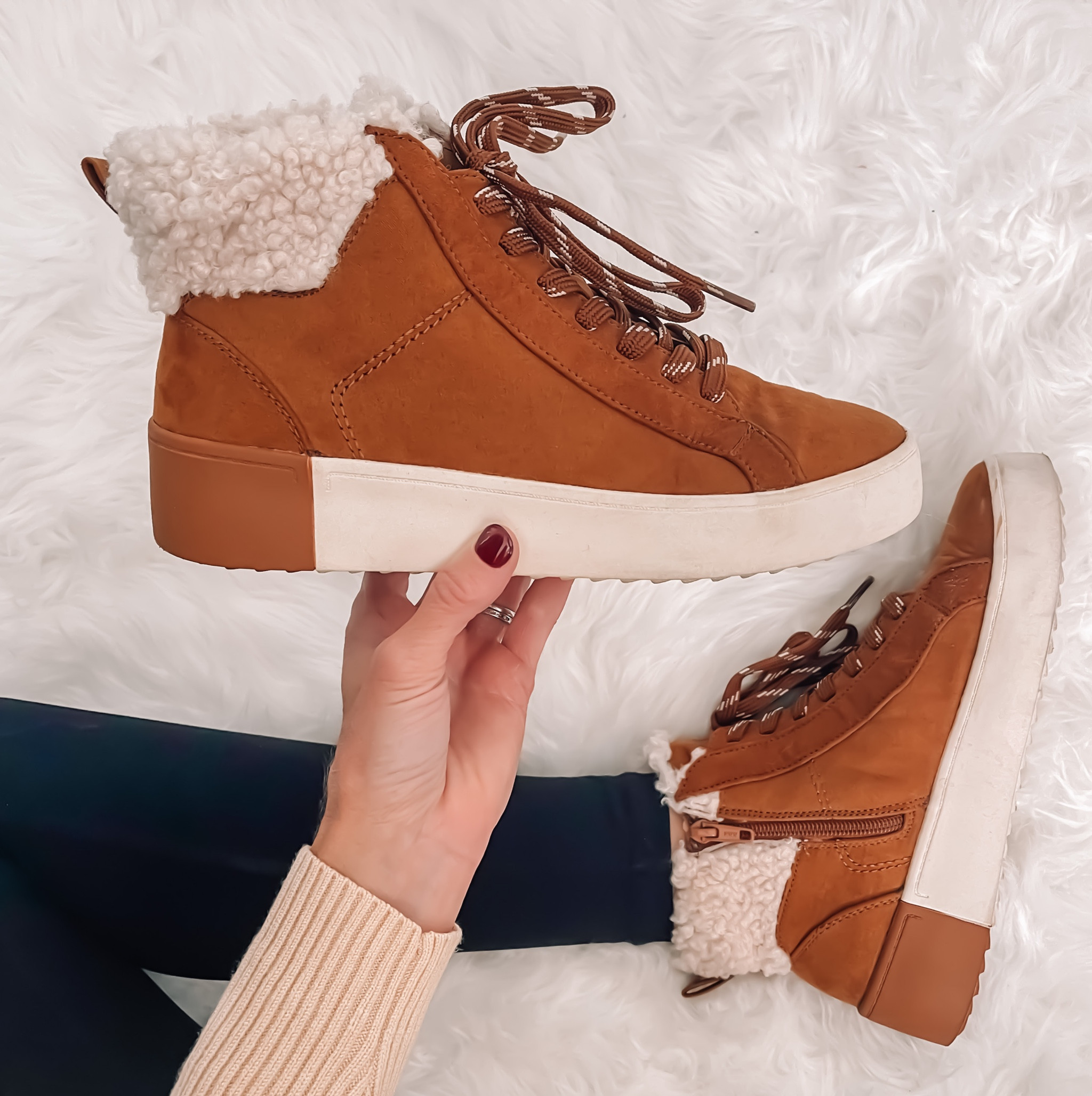 These Sherpa boots from Walmart are so good! Comfy and so cute! Fit true to size. Winter boots

#LTKshoecrush #LTKunder50 #LTKSeasonal