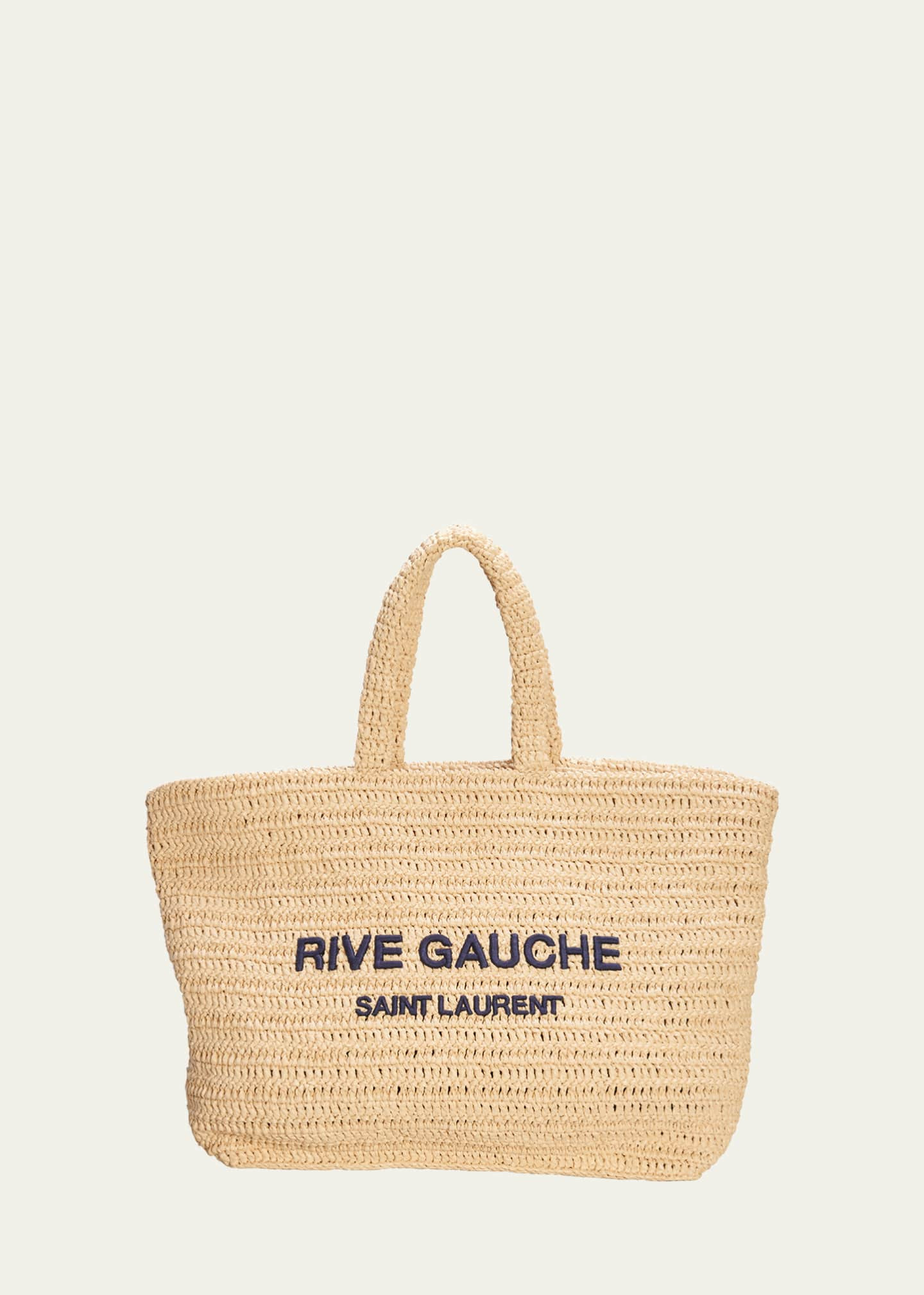 Rive Gauche Raffia Tote Bag | Bergdorf Goodman