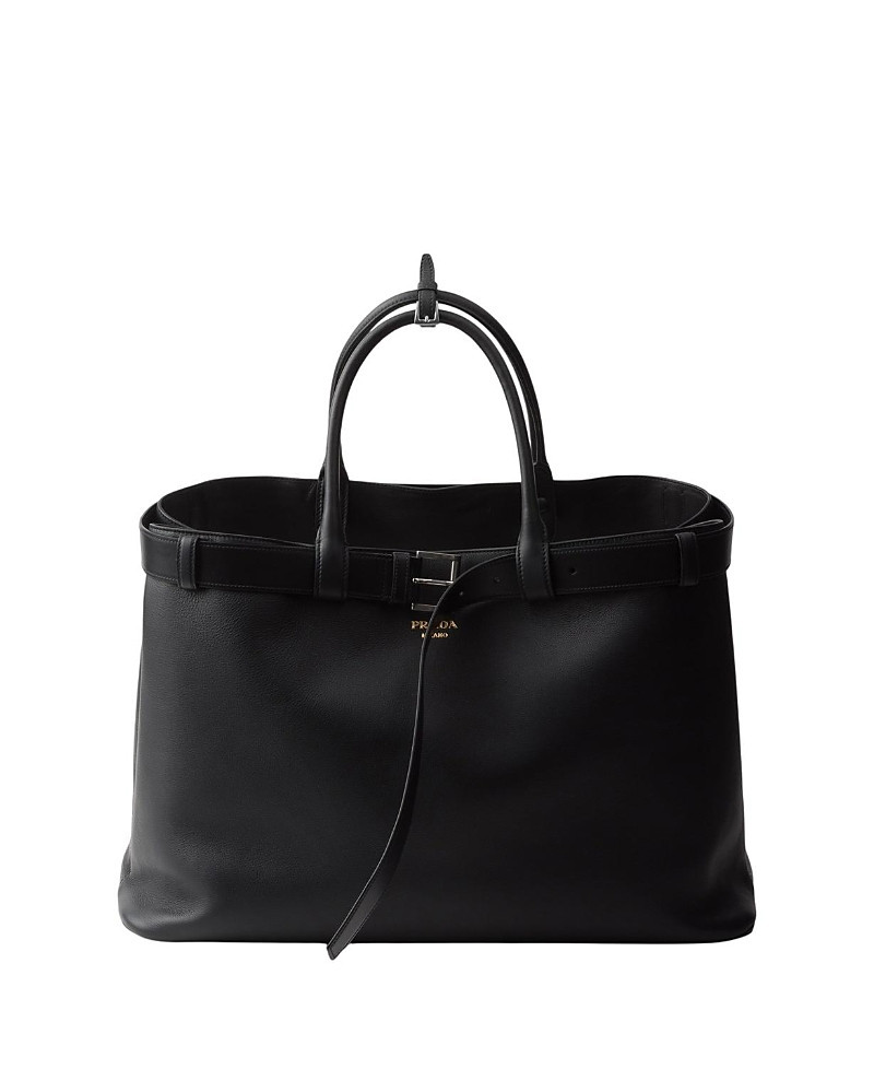 Prada Buckle Leather Bag With Belt | Bloomingdale's (US)