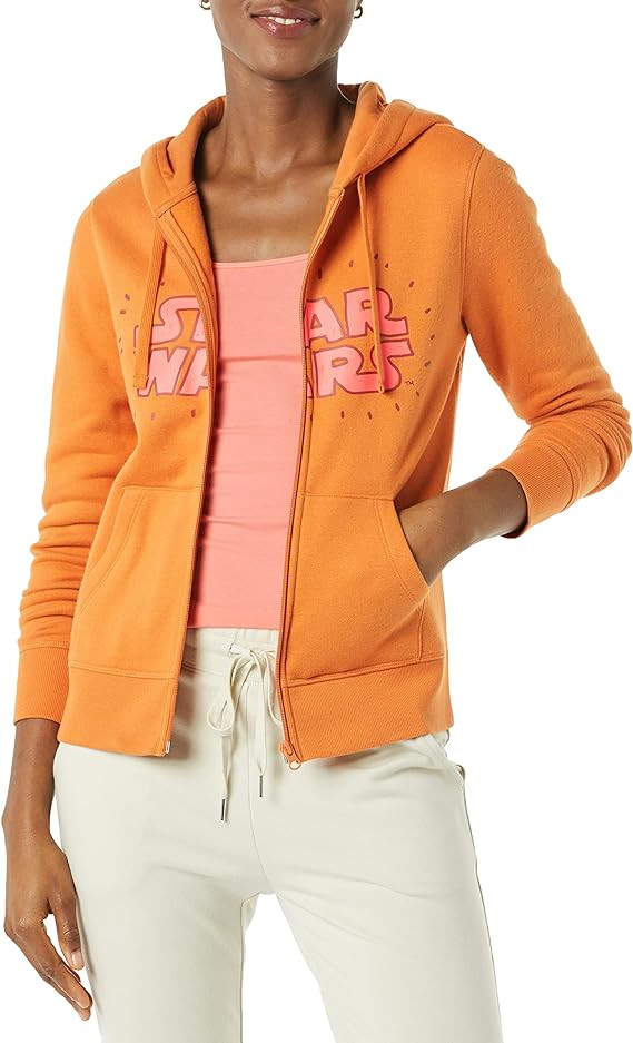Disney | Marvel | Star Wars Women's Fleece Full-Zip Hoodie Sweatshirts (Available in Plus Size) | Amazon (US)