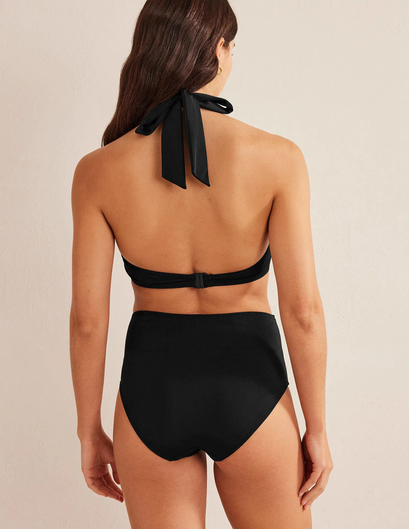 Levanzo Halter Bikini Top - Black | Boden UK | Boden UK