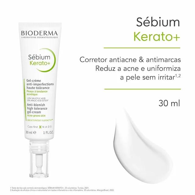 Sébium Kerato+ Bioderma Gel creme 30ml | Drogasil BR