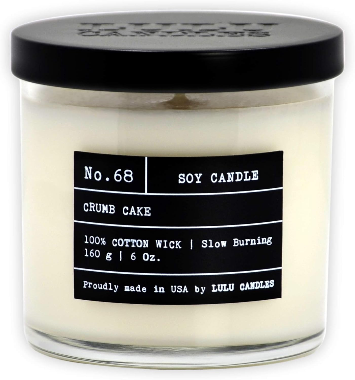 Lulu Candles | Crumb Cake | Luxury Scented Soy Jar Candle | Hand Poured in The USA | Highly Scent... | Amazon (US)
