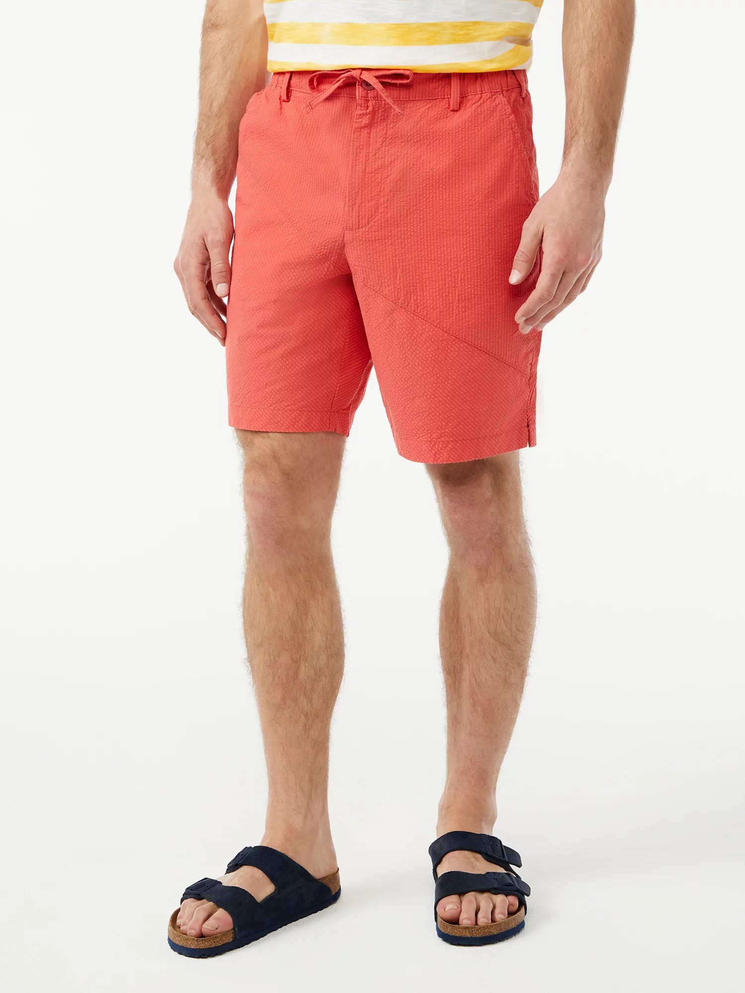 Free Assembly Men's Bias Cut Seersucker Chino Shorts | Walmart (US)