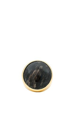 SOKO Wazi Horn Statement Ring in Metallic Gold. - size 6 (also in 7) | Revolve Clothing (Global)