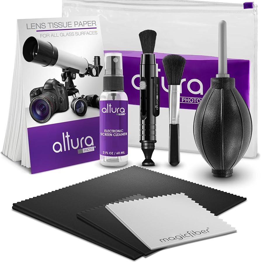 Altura Photo Camera Cleaning Kit - Camera Accessories Electronics Bundle - Lens Cleaner Spray, Br... | Amazon (US)