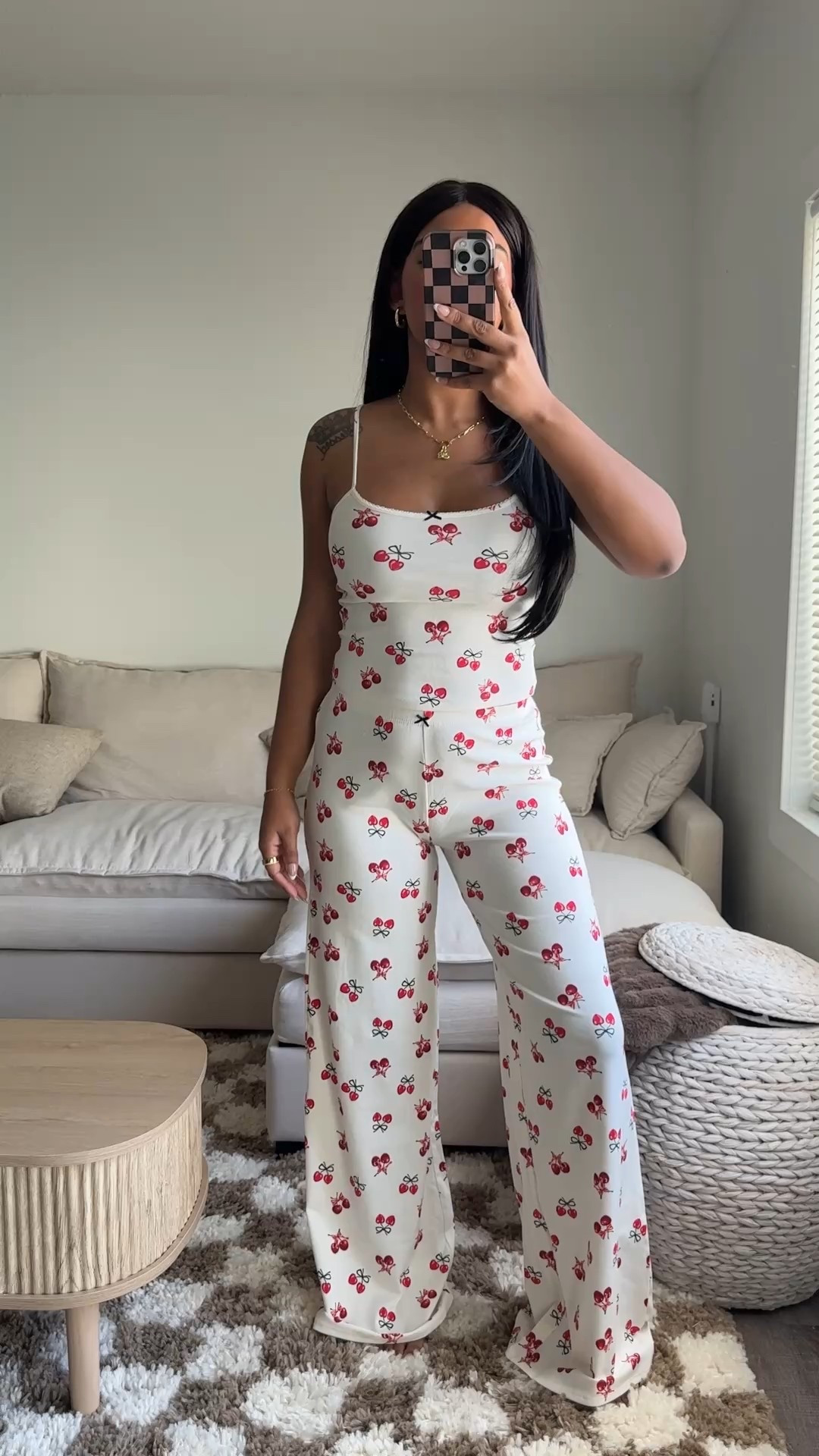 Comfiest soft cherry print pjs! 🍒 #pjs #loungewear

#LTKGiftGuide #LTKootd #LTKSaleAlert