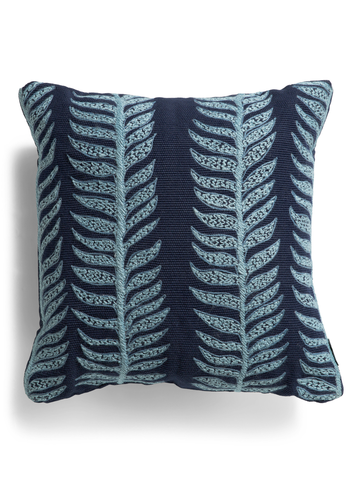 22x22 Applique Seaweed Pillow | TJ Maxx