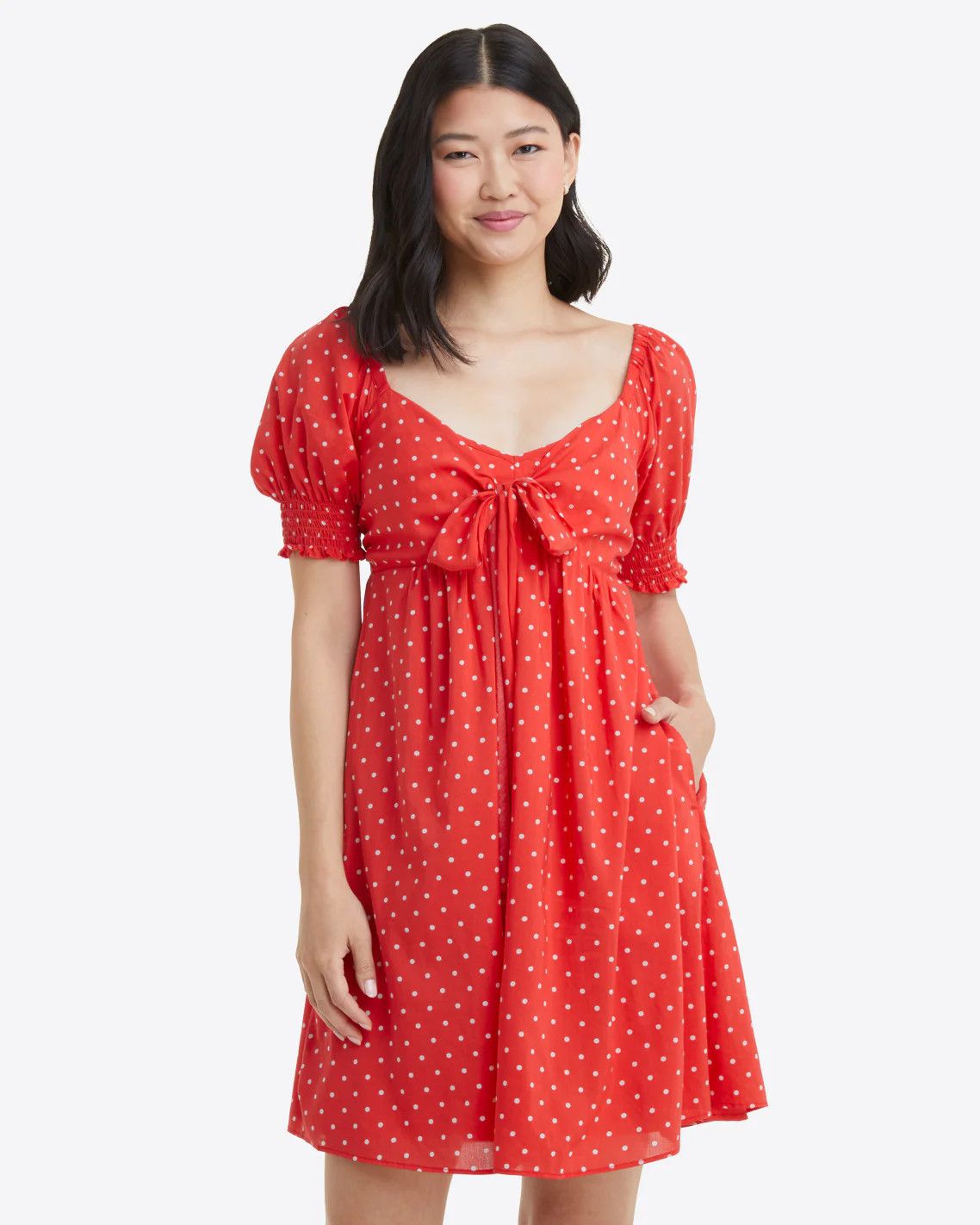 Jennifer Dress in Red Polka Dot | Draper James (US)