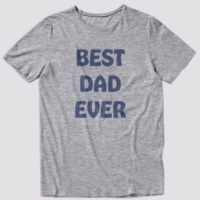 Men's 33 Revolutions 'Best Dad Ever' Short Sleeve Graphic T-Shirt - Heather Gray | Target