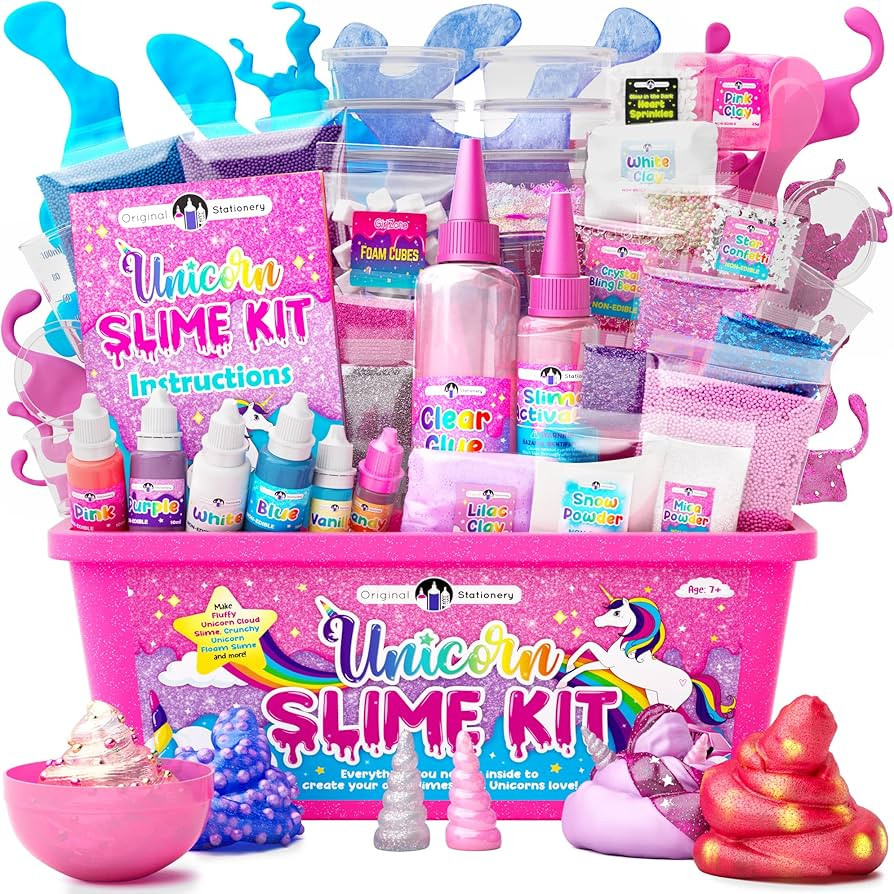 Original Stationery Unicorn Slime Kit, Slime Kit for Girls 10-12 to Make Amazing Unicorn Slime fo... | Amazon (US)