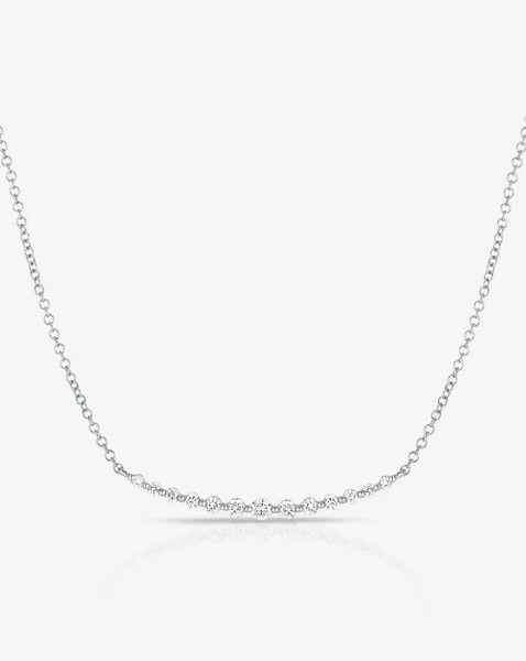 Graduated Single Prong Diamond Necklace | Ring Concierge