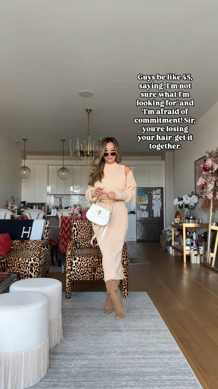 Sweater dress with cardigan Amazon outfit, fall outfit, knee high boots, Gucci like Amazon bag 

#LTKStyleTip #LTKFindsUnder50 #LTKOver40