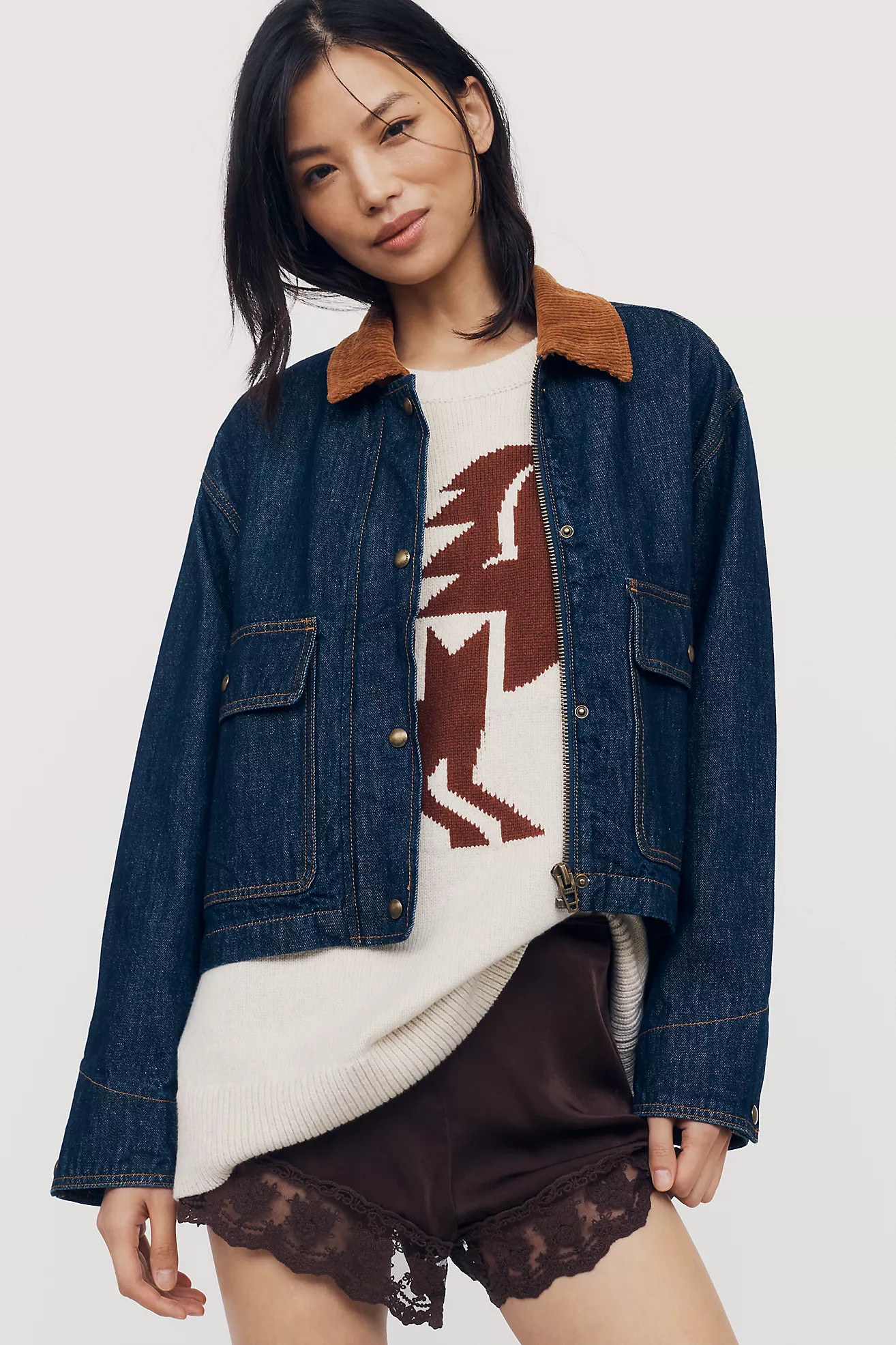 BLANKNYC Out and About Cotton Denim Jacket | Anthropologie (US)