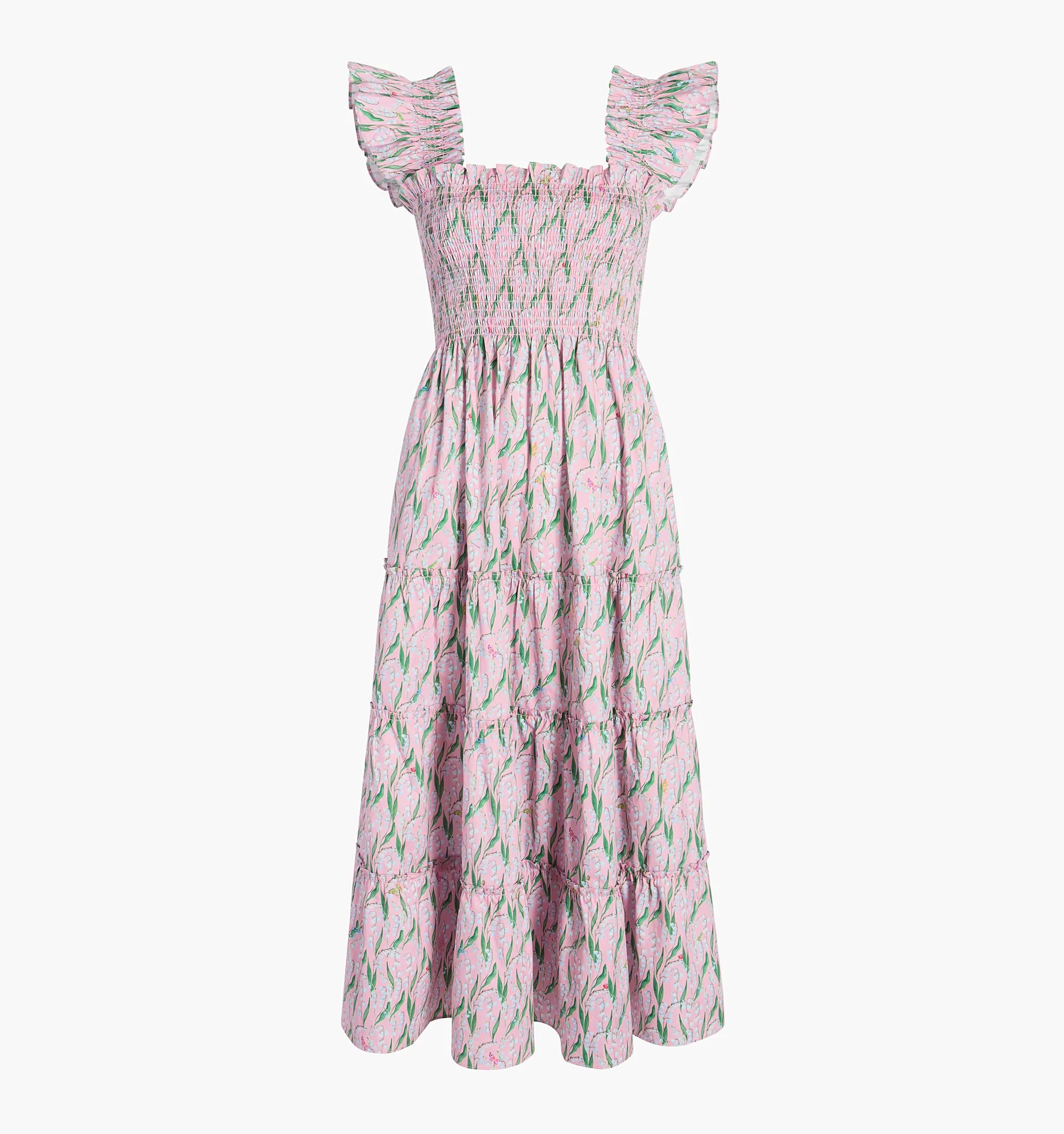 The Ellie Nap Dress - Pink Lily of the Valley | Hill House Home