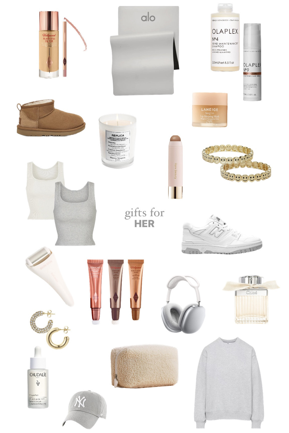 Gifts for her, giftguide, wishlist, christmas, holiday, shopping, inspo, skims, makeup, uggs, perfume, jewelry, haircare, skincare 


#LTKGiftGuide #LTKbeauty #LTKHoliday