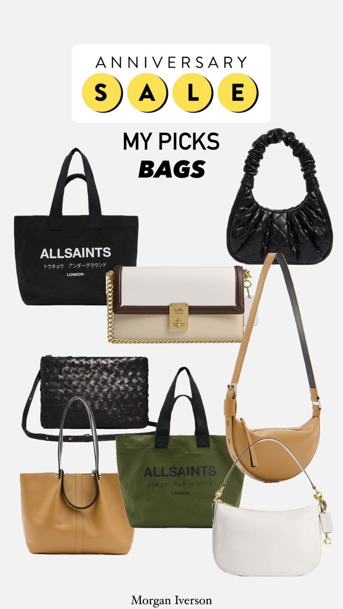 The bags I’m loving this year that are still in stock! Love the variety of style and shape, whether you’re looking for a crossbody or a tote bag or a shoulder bag! #morganiverson #bags #purses #sale #nsale

#LTKItBag #LTKxNSale #LTKSaleAlert