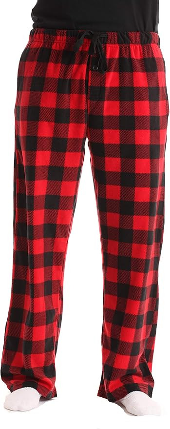 #followMe Microfleece Men’s Buffalo Plaid Pajama Pants with Pockets | Amazon (US)