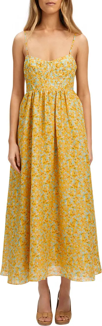 Bardot Milika Floral Print Sleeveless Midi Dress | Nordstrom | Nordstrom