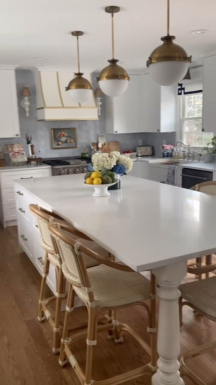 Use code PEGGYH15 for 15% off all full-price items at Scout & Nimble! Ever wondered how to make a blue and white kitchen design truly unforgettable? 💙🌟🩵 Wait until you see the stunning blue marble backsplash in this Project Grandmillennial transformation—it’s the showstopper you didn’t know you needed!

For this European traditional kitchen (with a modern twist), we embarked on a complete remodel, creating a fresh layout with BOXI cabinetry from @semihandmade. We also expanded the footprint and improved the flow by opening up the dining room into the kitchen. 

Our color palette dances with shades of blue and white, sprinkled with hints of green and pink. From the mesmerizing blue marble backsplash to the elegant William Morris curtains, every detail tells a story of charm and sophistication.

Comment SHOP to get a DM with links, or head to our blog (link in bio) for a deeper dive, paint colors and more! https://liketk.it/4NhxK

Design //@peggyhaddadinteriors
Photography //@karadeyoung

.
.
.
.

#grandmillennialhome
#kitchentransformation
#classicmeetsmodern
#designinspiration
#shopthelook
#peggyhaddadinteriors
#howihaven
#mycovetedhome
#inmydomaine
#howyouhome
#howwedwell
#mydomaine
#houseenvy
#inspotoyourhome
#ruedaily
#homesweethome
#interiorstyle
#interiorstylingideas
#interiorlovers
#homestyle
#homerenovation
#homeinspiration
#housegoals
#interiordesign

#LTKVideo 

#LTKHome #LTKFindsUnder100