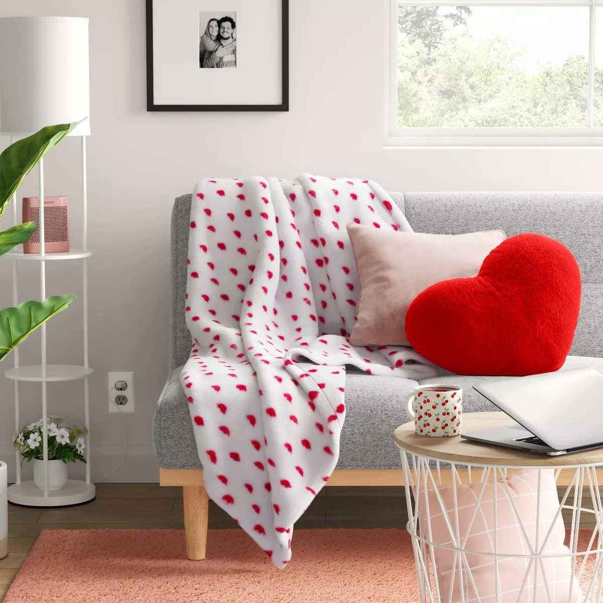 Plush Shaped Hearts Throw Pillow Red - Room Essentials™ | Target