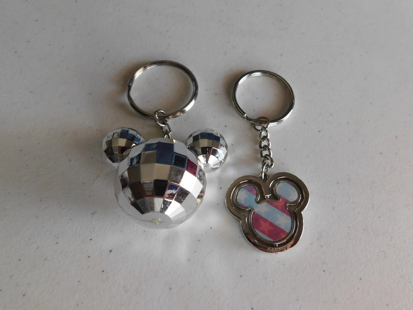 Vintage 2 1990's Disney Disneyland Mickey Mouse Holographic 4th of July Key Chain and Mickey Mous... | Etsy (US)