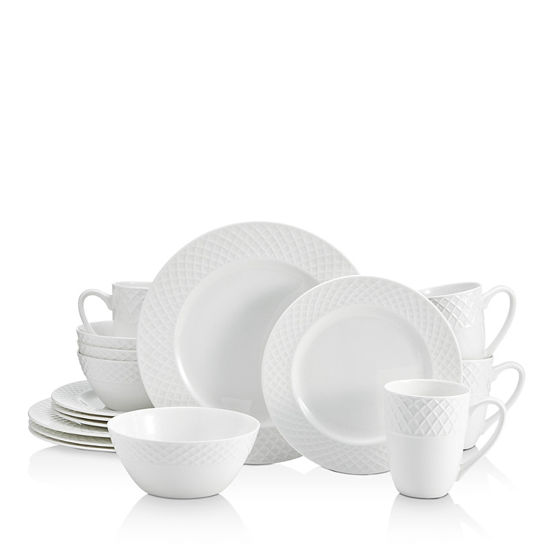 Mikasa Trellis White 16-Piece Dinnerware Set | Bloomingdale's (US)