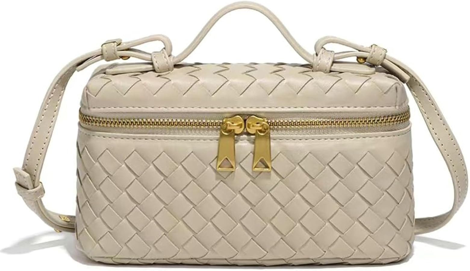 Slouchy Woven Crescent Crossbody Purses Women Square Box Shoulder Bag Mini Suede Tote Hobo Bags H... | Amazon (US)