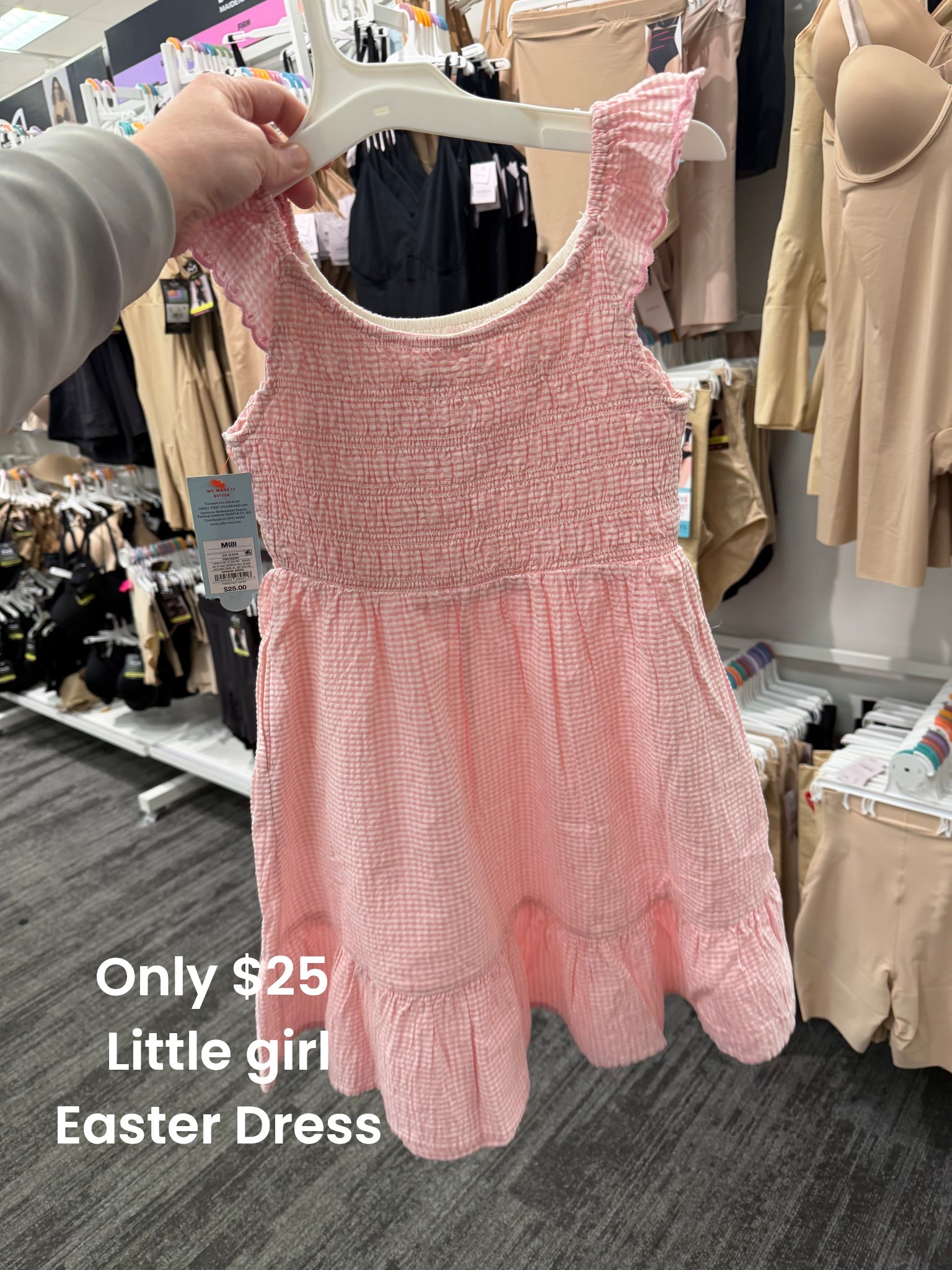 This little pink dress from Target is the sweetest Easter find for your girls 🌸 The smocked top makes it super comfy and stretchy, and the lightweight fabric is perfect for spring days, family photos, and egg hunts.

At only $25, this is one of those pieces that looks way more expensive than it is 🙌🏼 Pair it with little sandals or ballet flats and you have the cutest outfit ready to go.

Perfect for Easter, church, spring events, or even everyday wear 💕

girls Easter dress | toddler spring dress | Target girls dress | pink smocked dress | affordable kids clothing | Easter outfit for girls | spring kids outfit | girls ruffle dress