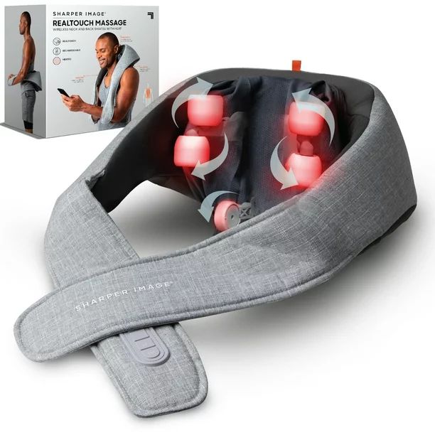 Sharper Image Realtouch Shiatsu Massager, Warming Heat Soothes Sore Muscles, Nodes Feel Like Real... | Walmart (US)