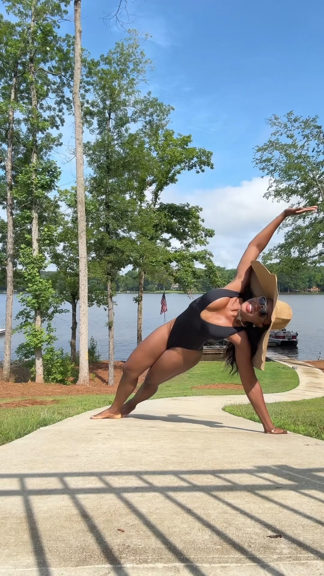 Poolside, but make it functional.
Wearing this wide brim hat I love for a little extra sun protection — chic and practical.
This one-piece never fails me — supportive, flattering, and perfect for chasing after kiddos.

And yes… I’m that mom doing lunges by the pool.
Because every moment is a chance to move — even on a chill day.

Everything’s linked on my LTK, of course!
Style #MomLifeFitness #OnePieceWonder #PoolsideLook #WideBrimHatVibes #ChicAndCovered #LTKMamaStyle #FunctionalFashion #LTKFinds #FitAt40 #ActiveMomLook #TasarieStyle #SummerStyle2025 #AmazonSwimFinds #SlowLivingStrong
#LTKSummerEdit 

#LTKSwim #LTKOver40 #LTKTravel