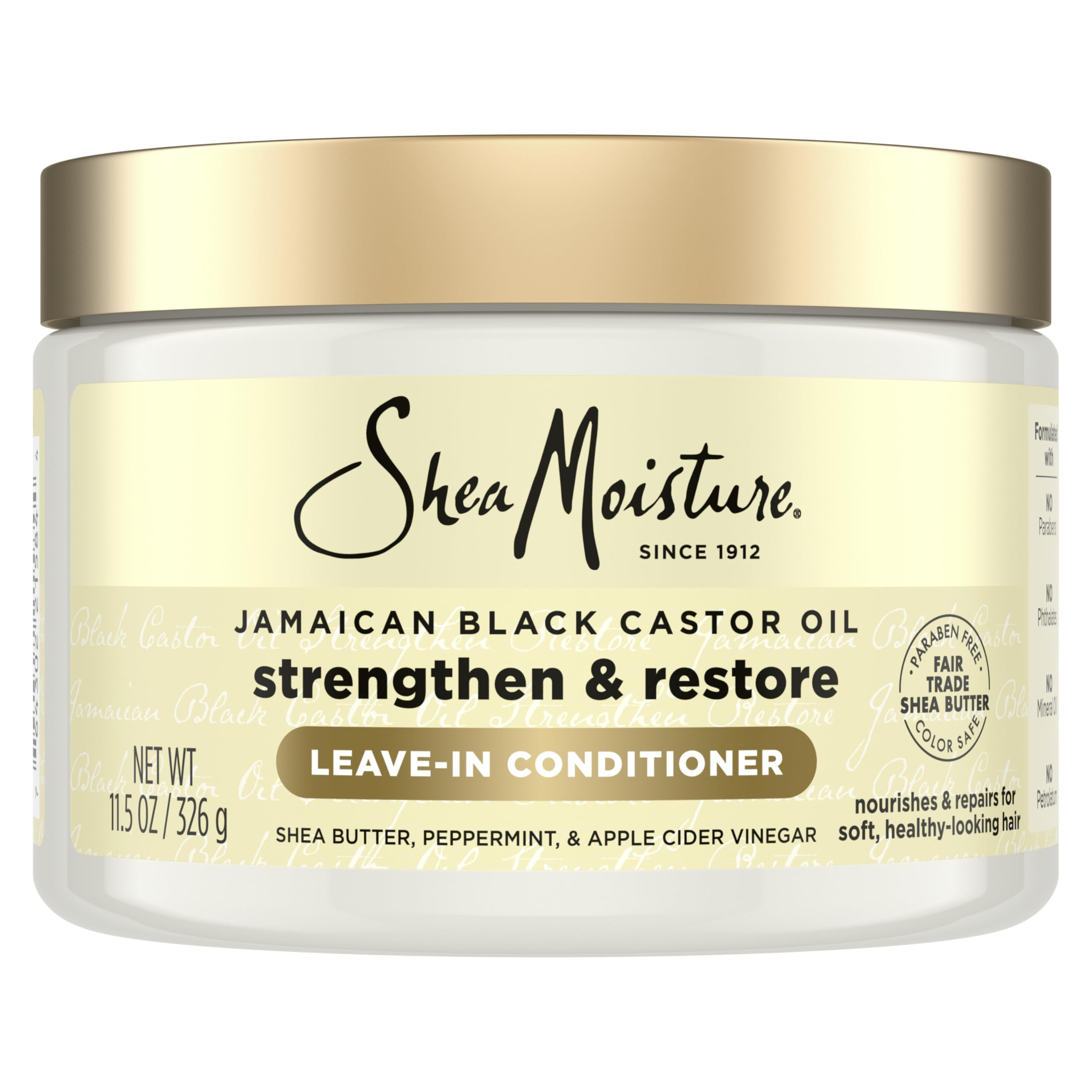 SheaMoisture Jamaican Black Castor Oil, Strengthen & Restore Leave-In Conditioner, 11.5 fl oz (34... | Amazon (US)